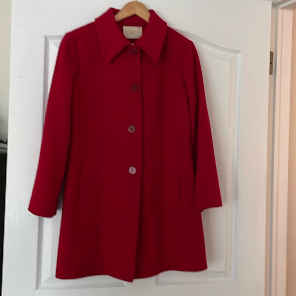 Italian Fleurette Petite Women’s Wool Coat